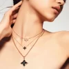 Color Blossom BB Star Pendant, Pink gold, Pink Mother-of-Pearl and diamond Q93612