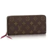 1 Monogram Canvas Clemence Wallet Fuchsia M60742