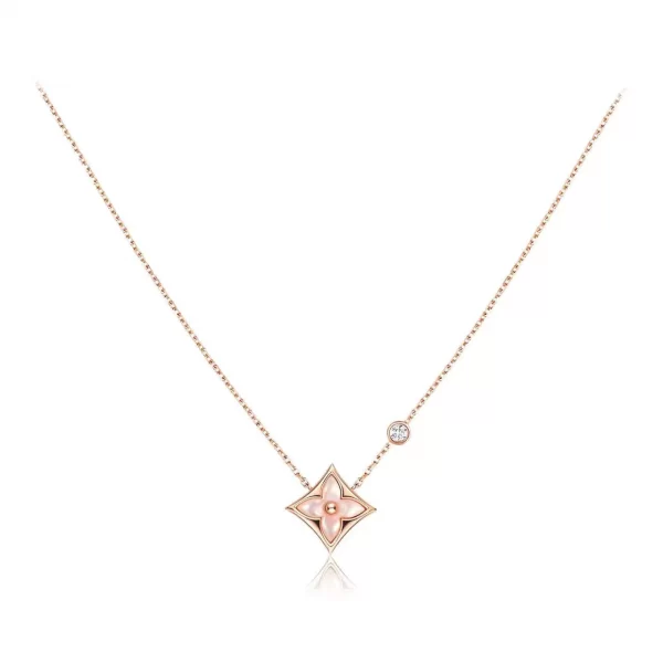 1 Color Blossom BB Star Pendant, Pink gold, Pink Mother-of-Pearl and diamond Q93612