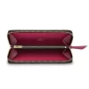 4 Monogram Canvas Clemence Wallet Fuchsia M60742