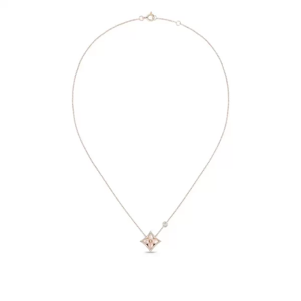 7 Color Blossom BB Star Pendant, Pink gold, Pink Mother-of-Pearl and diamond Q93612